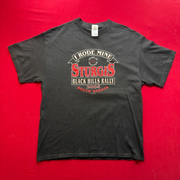 Delta Pro Weight Other - Vintage 2005 Sturgis Black Hills Rally T-Shirt Mens Large Biker Y2K‎ Delta Black